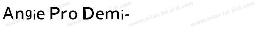 Angie Pro Demi字体转换